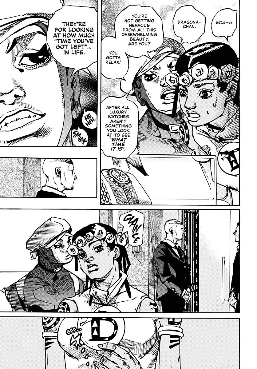 Jojo's Bizarre Adventure Part 9 - The Jojolands - Chapter 8: Let's Go Look At Luxury Watches