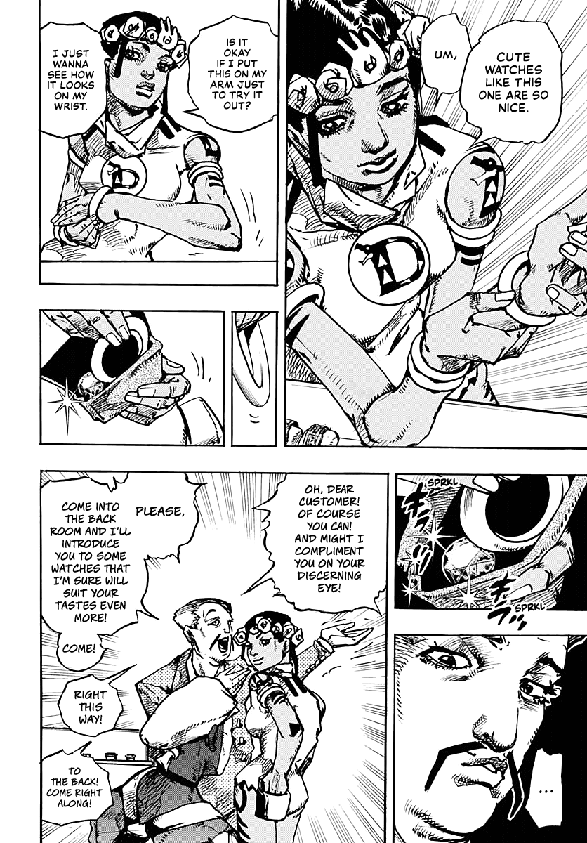 Jojo's Bizarre Adventure Part 9 - The Jojolands - Chapter 8: Let's Go Look At Luxury Watches