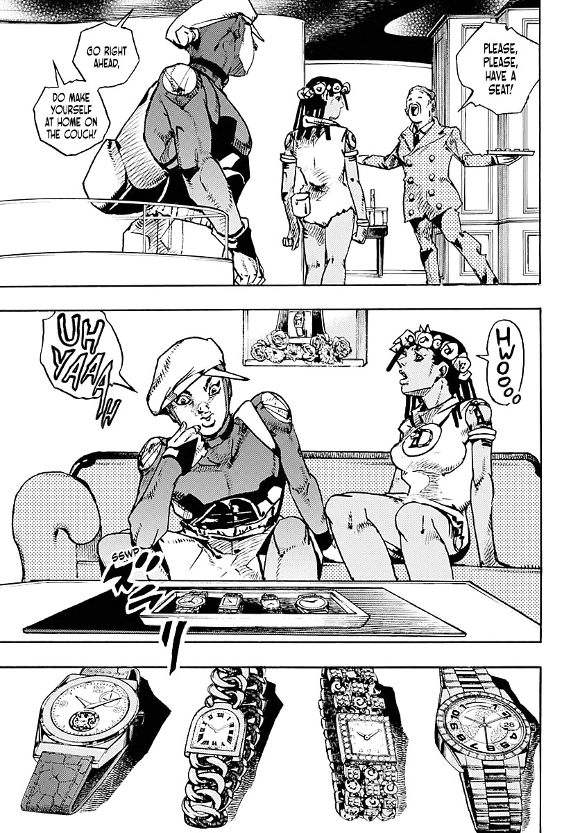 Jojo's Bizarre Adventure Part 9 - The Jojolands - Chapter 8: Let's Go Look At Luxury Watches