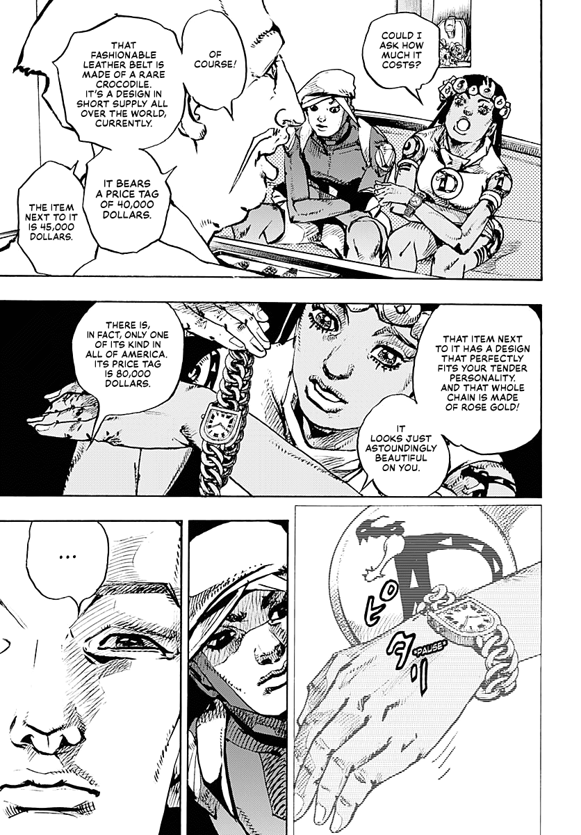 Jojo's Bizarre Adventure Part 9 - The Jojolands - Chapter 8: Let's Go Look At Luxury Watches