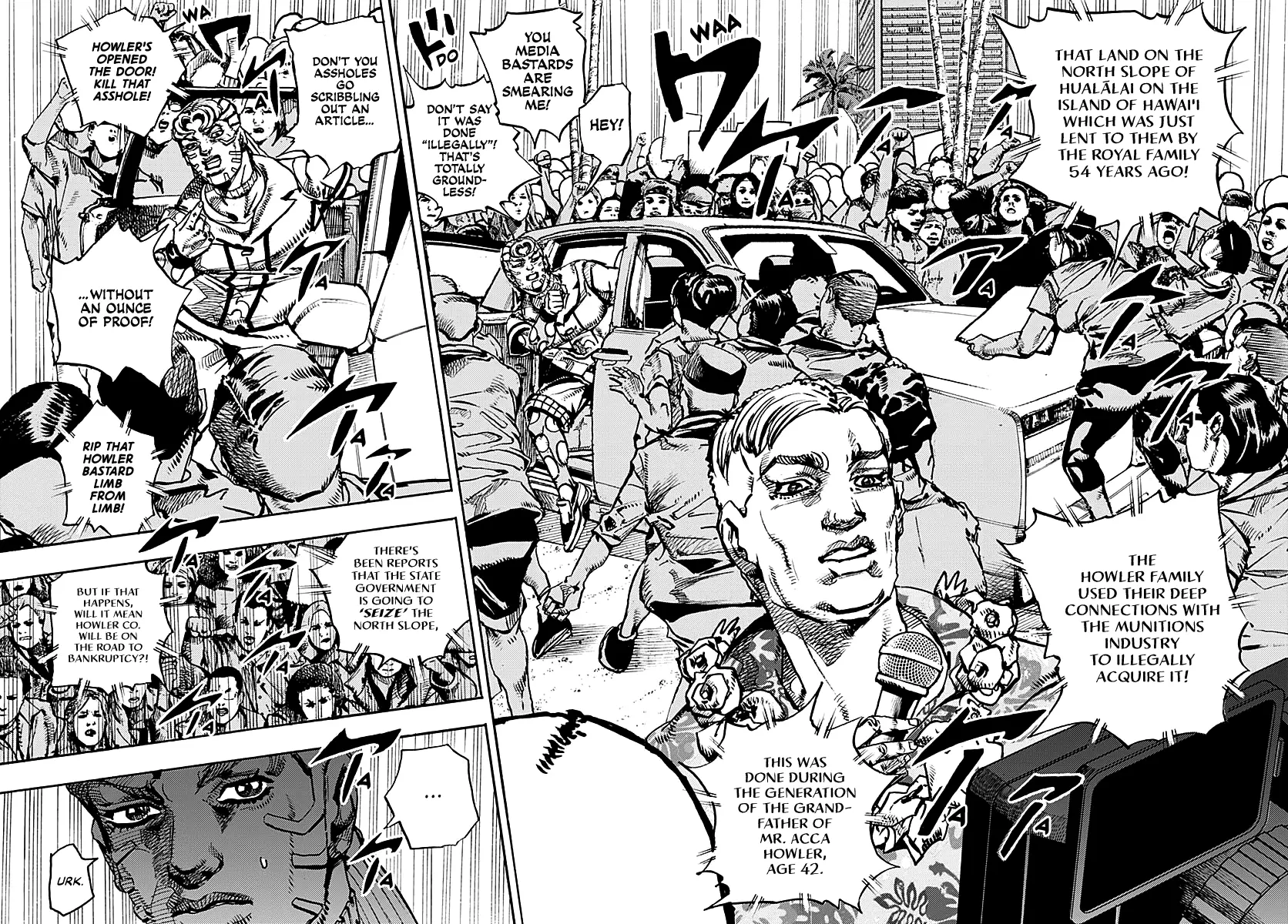 Jojo's Bizarre Adventure Part 9 - The Jojolands - Chapter 21: Howler Co. Impropriety Suspicions