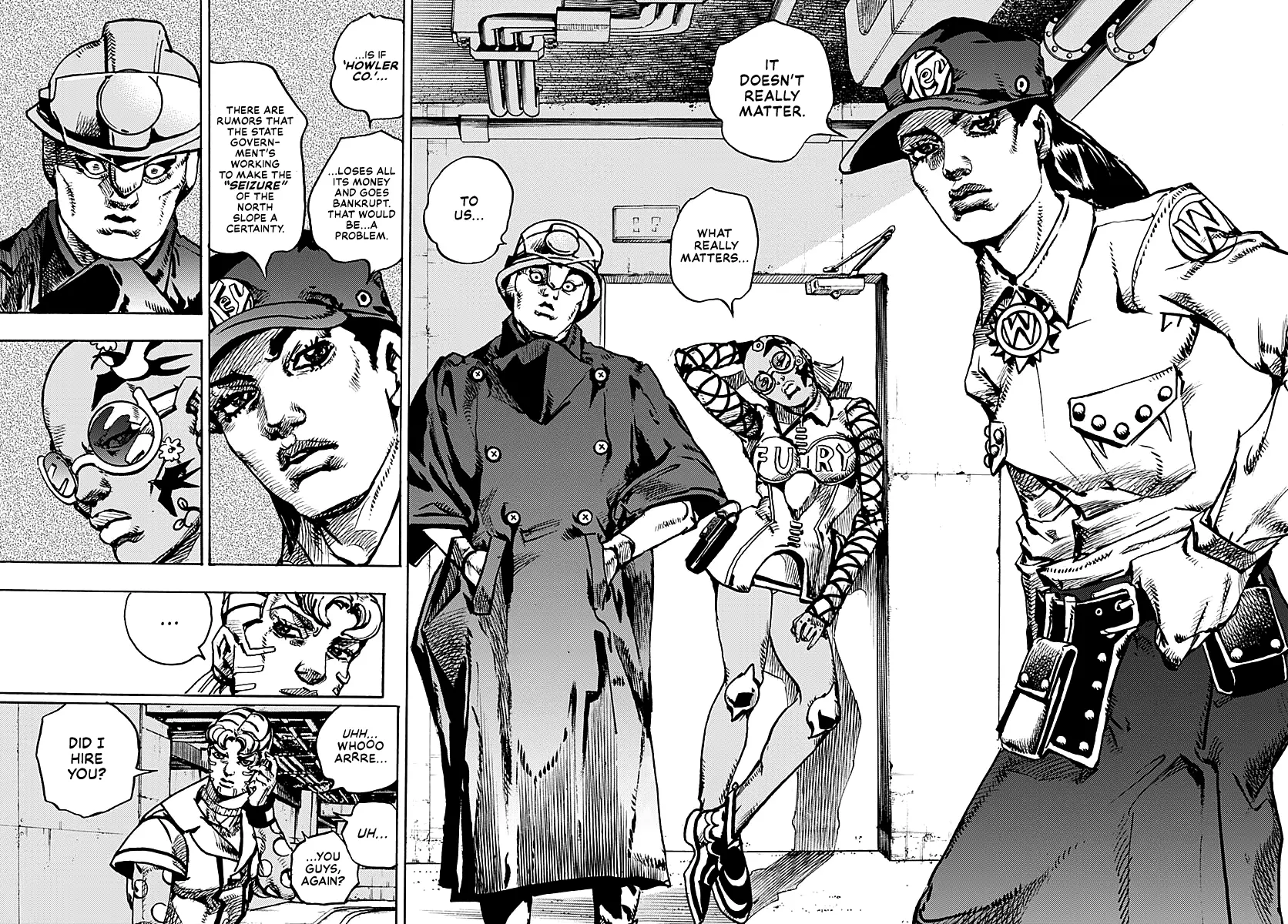 Jojo's Bizarre Adventure Part 9 - The Jojolands - Chapter 21: Howler Co. Impropriety Suspicions