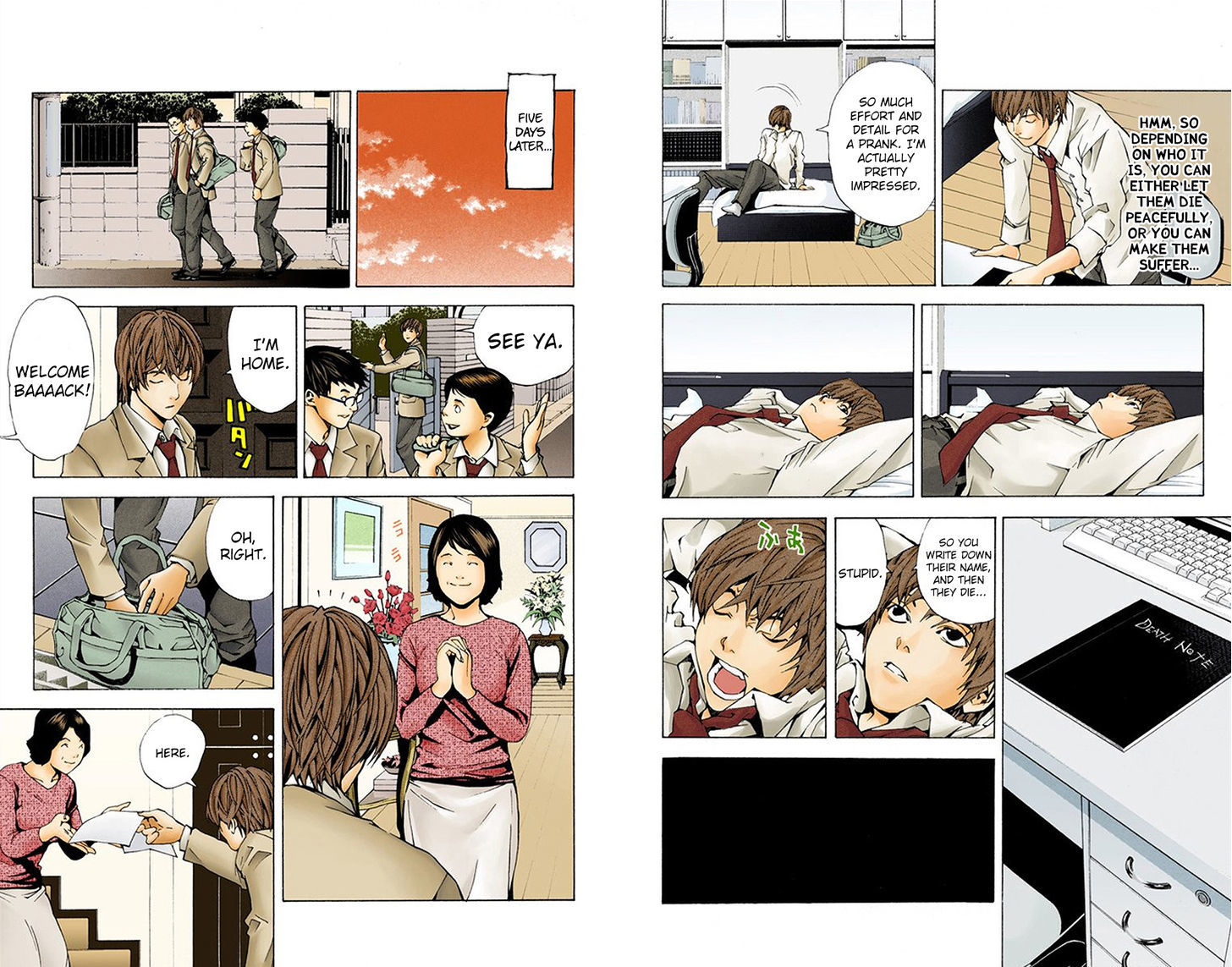 Death Note - Another Note - Los Angeles Bb Renzoku Satsujin Jiken (Novel) - Vol.1 Chapter 1 : Boredom (Official Color Scans)