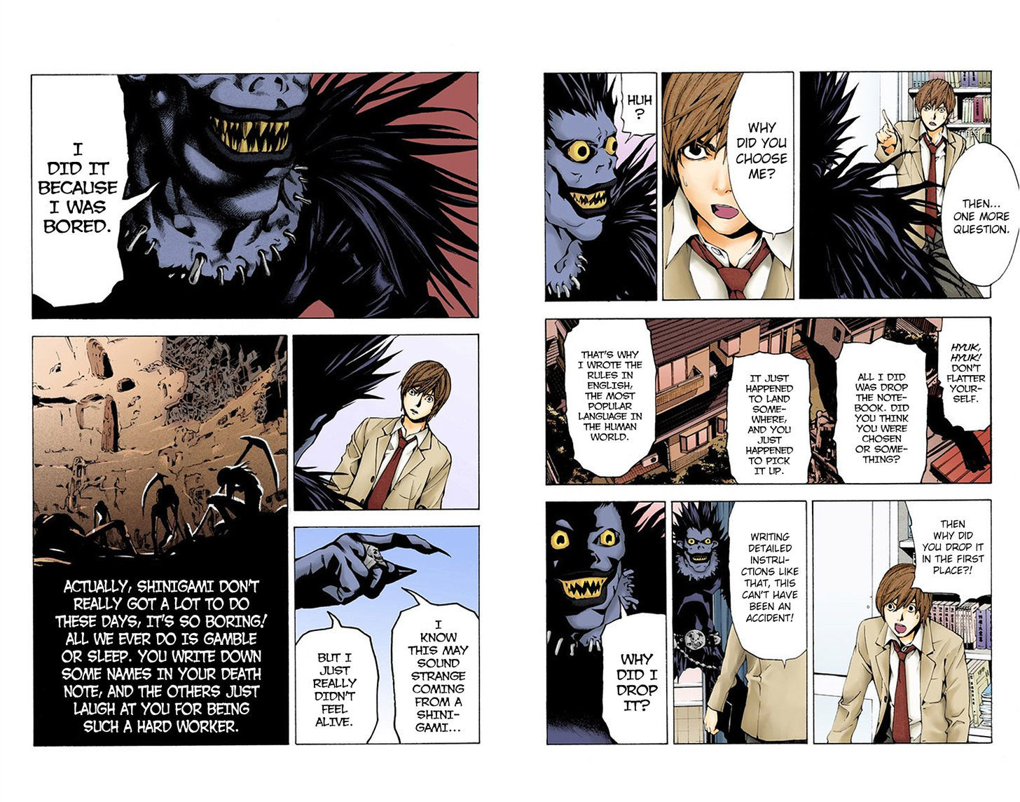 Death Note - Another Note - Los Angeles Bb Renzoku Satsujin Jiken (Novel) - Vol.1 Chapter 1 : Boredom (Official Color Scans)