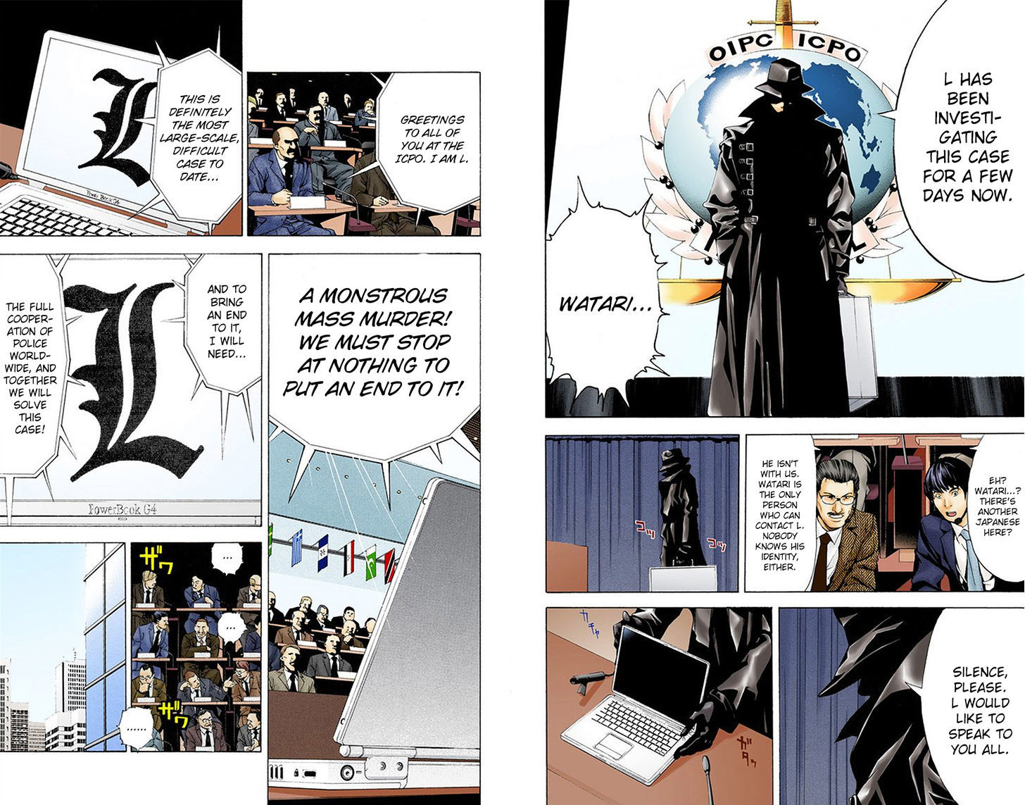 Death Note - Another Note - Los Angeles Bb Renzoku Satsujin Jiken (Novel) - Vol.1 Chapter 2 : L (Official Color Scans)