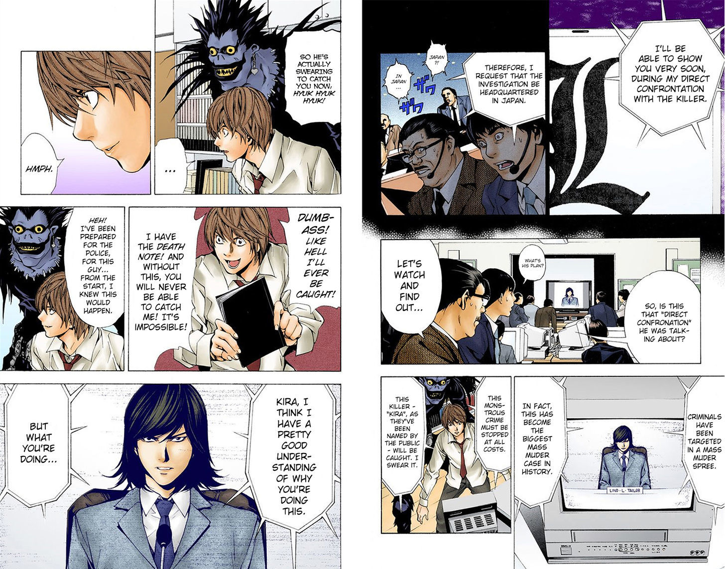 Death Note - Another Note - Los Angeles Bb Renzoku Satsujin Jiken (Novel) - Vol.1 Chapter 2 : L (Official Color Scans)