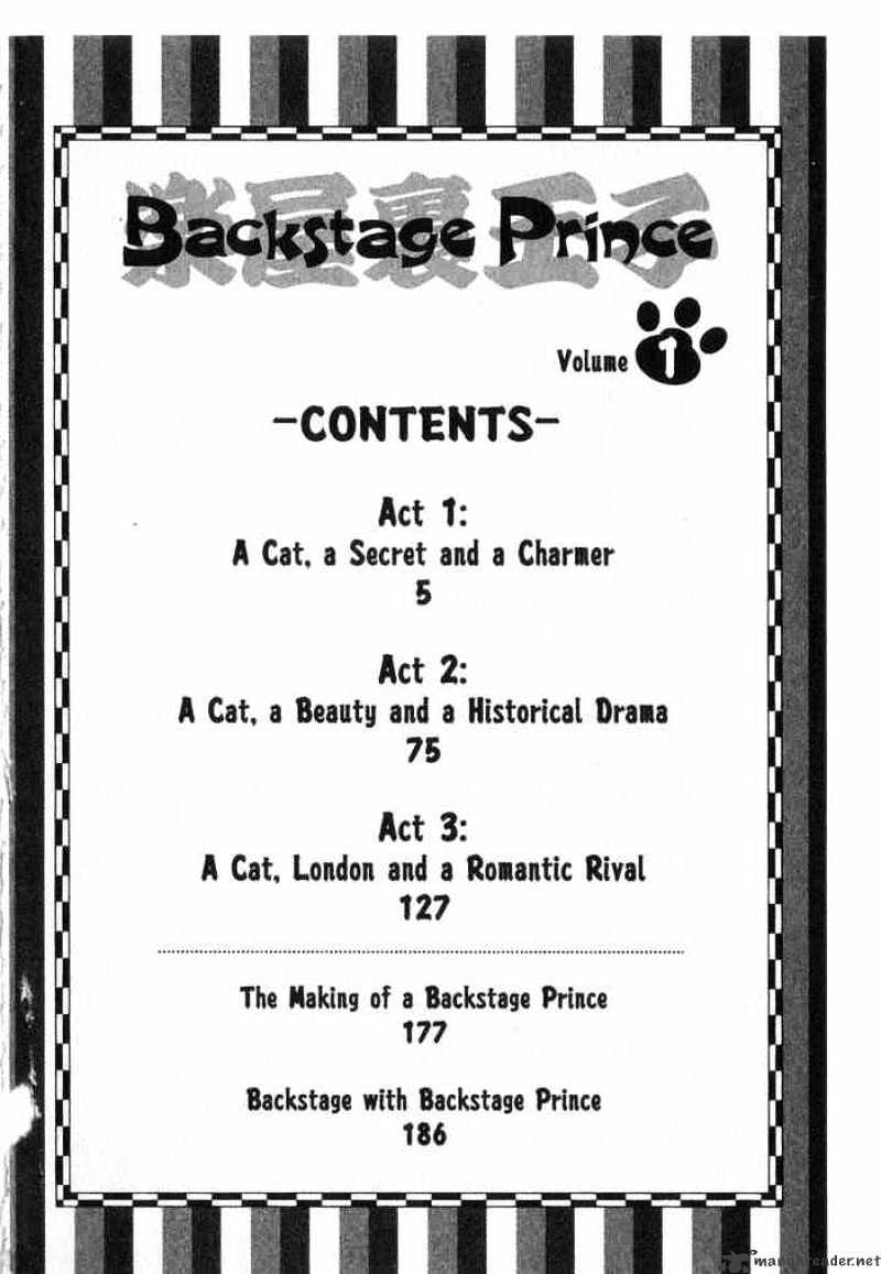 Backstage Prince - Chapter 1 : A Cat, A Secret And A Charmer