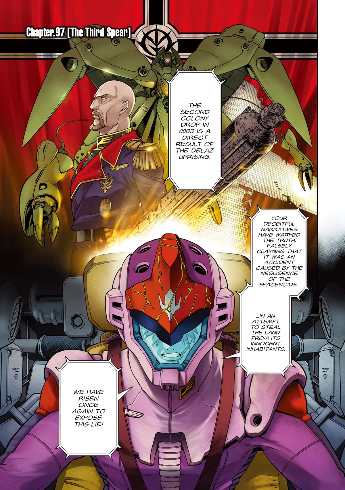 Kidou Senshi Gundam 0083 Rebellion - Chapter 97: The Third Spear