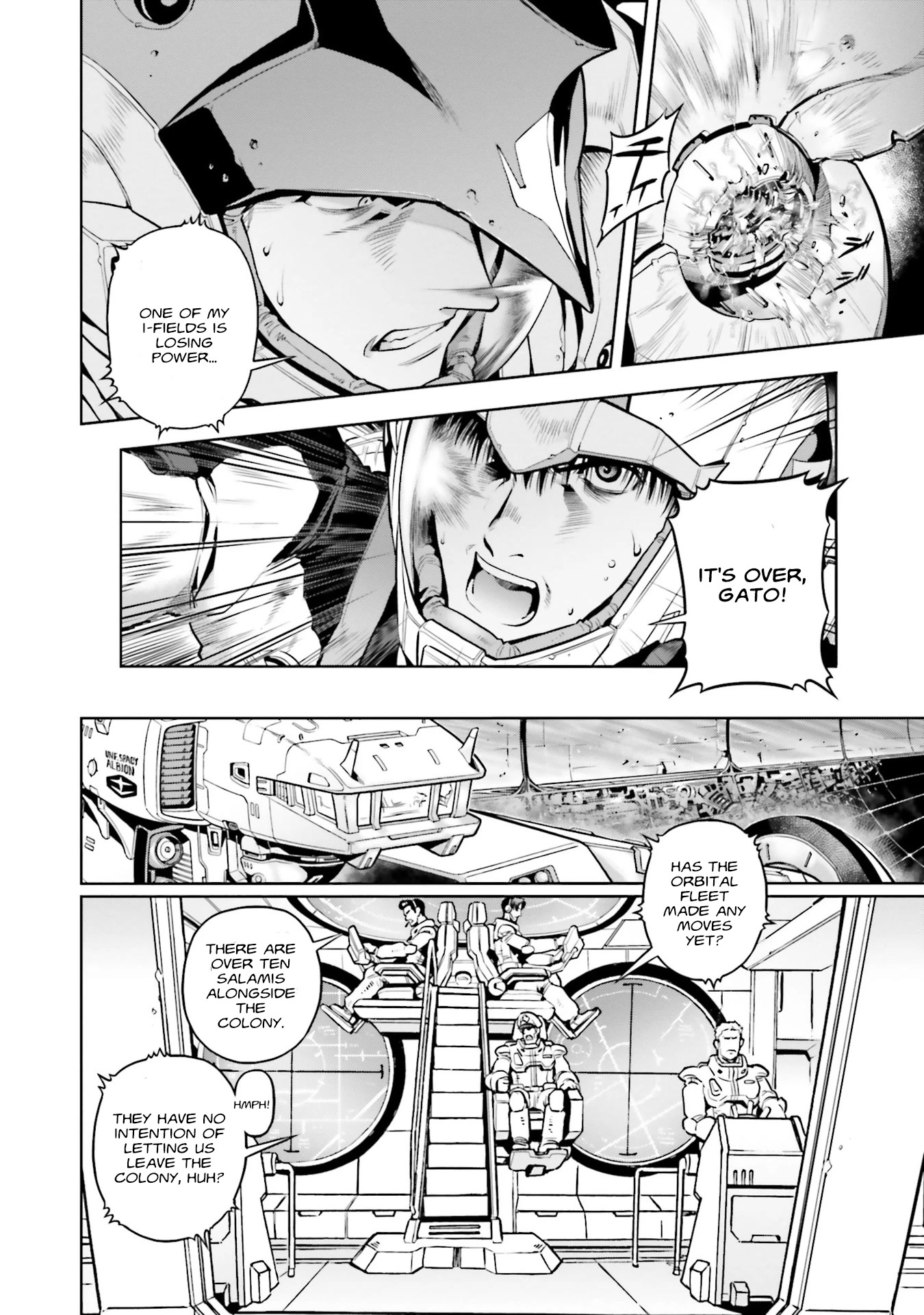 Kidou Senshi Gundam 0083 Rebellion - Chapter 80: A Fierce Battle