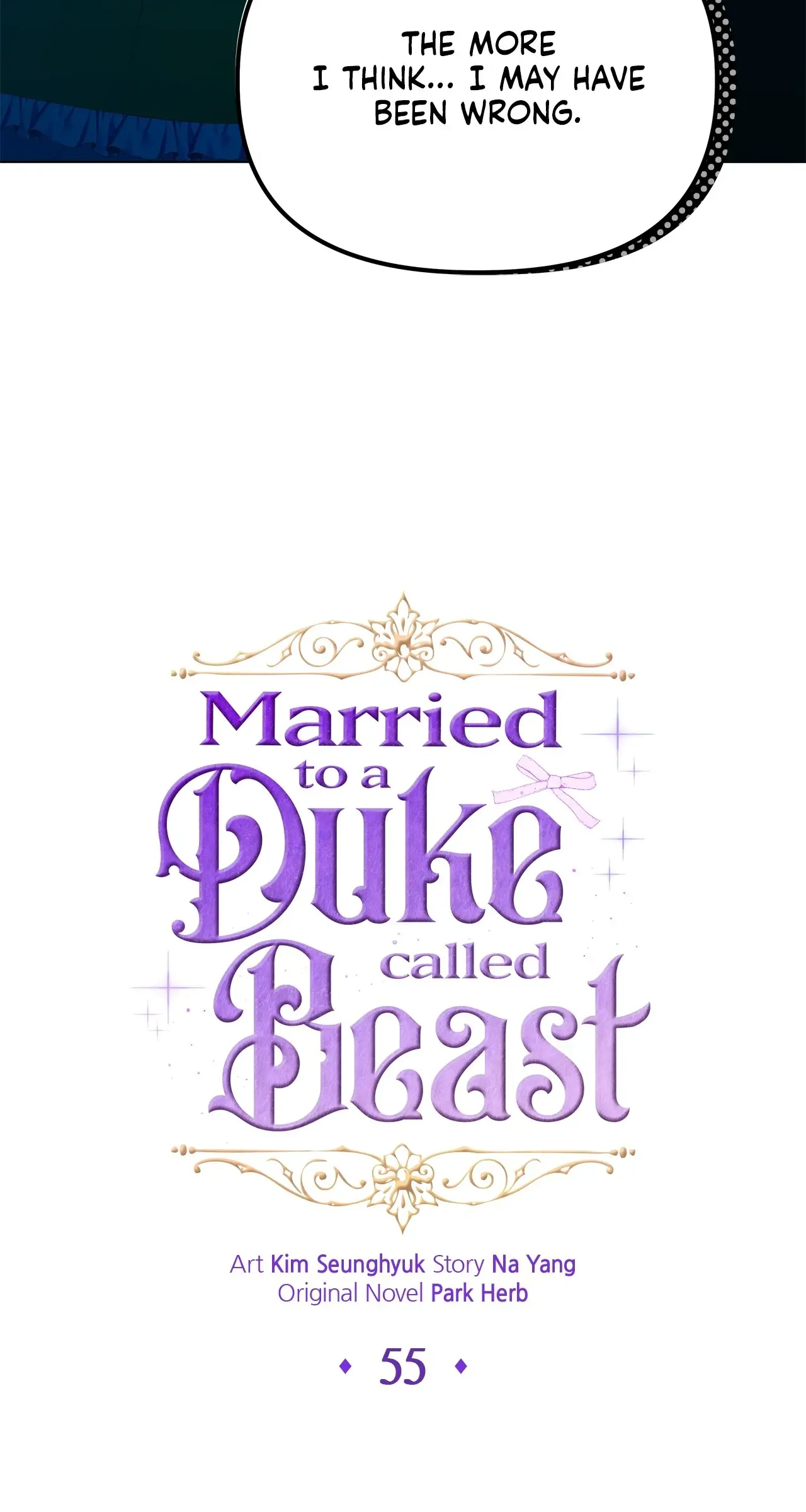 I Got Married To A Beast Duke - Chapter 55