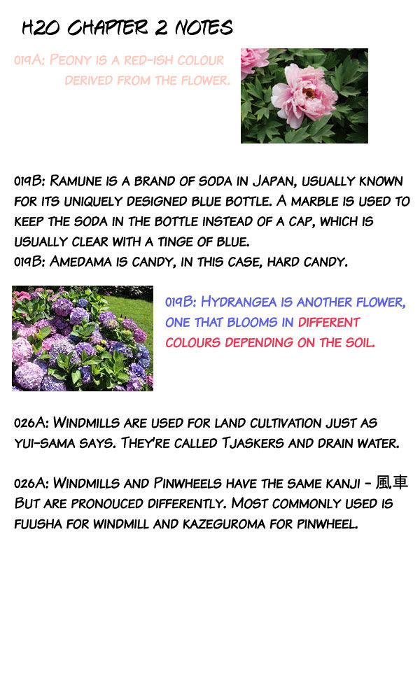 H2O - Footprints In The Sand - Vol.1 Chapter 2 : Hydrangea Colored Pinwheel