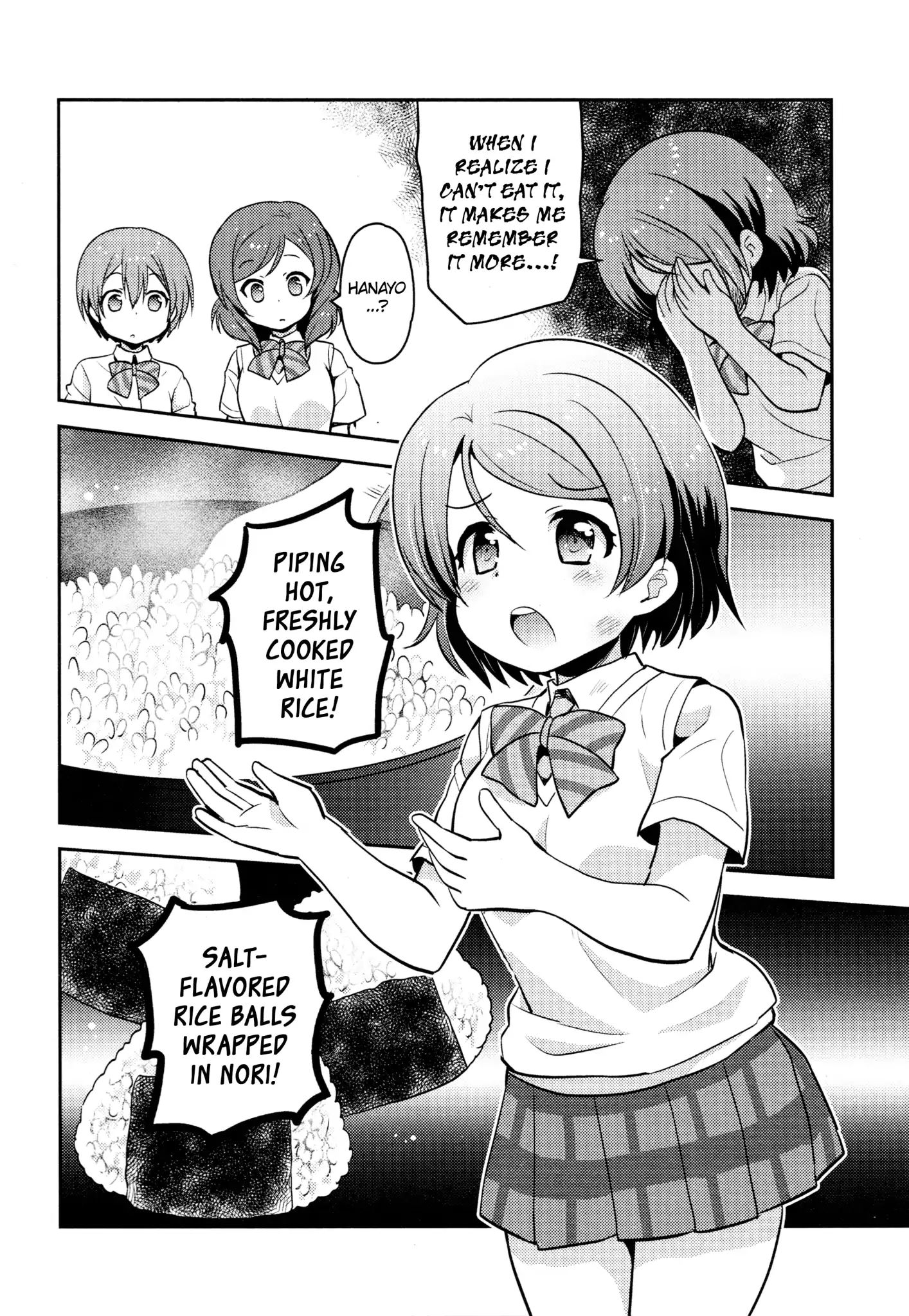 Love Live! Comic Anthology Μ's Precious Days - Chapter:  I Want To Eat ☆ White Rice. (Hinata Nonoka)