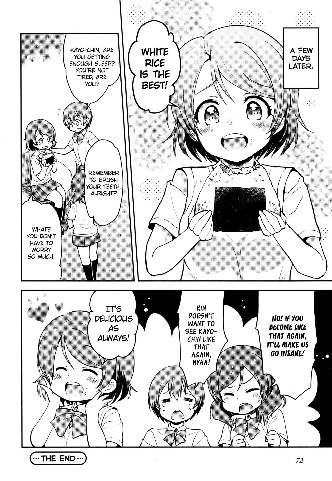 Love Live! Comic Anthology Μ's Precious Days - Chapter:  I Want To Eat ☆ White Rice. (Hinata Nonoka)