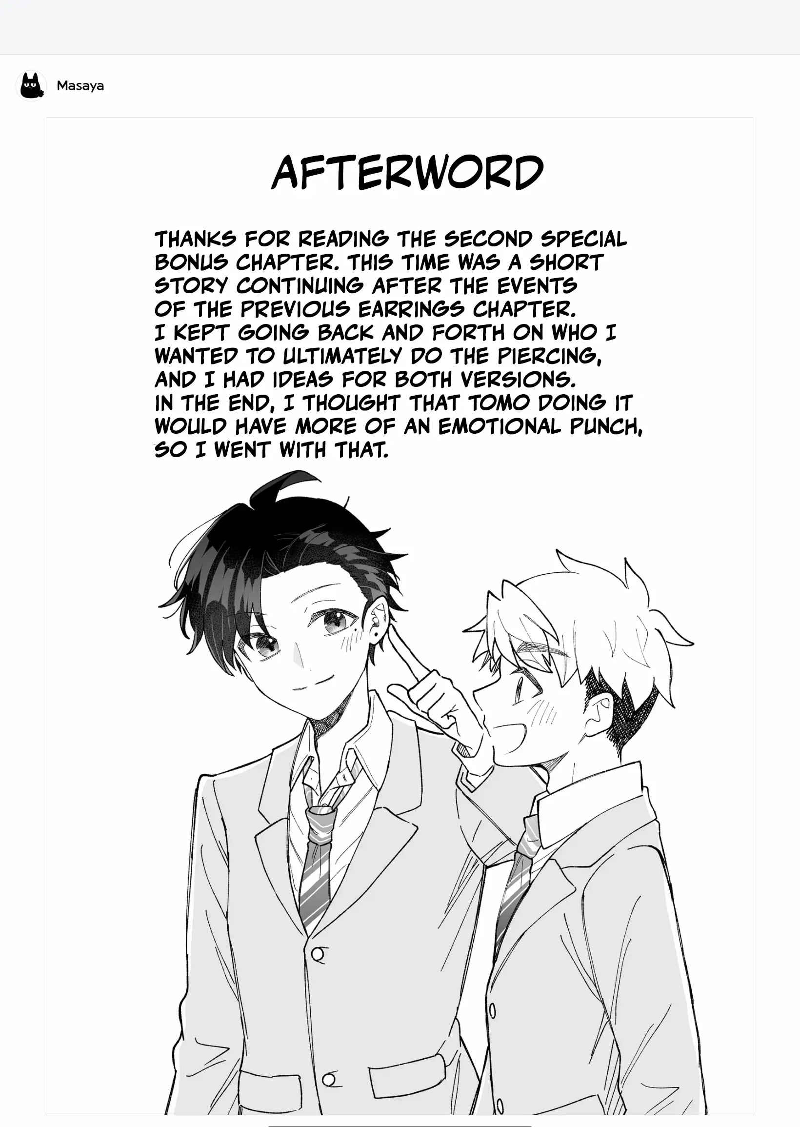 A Cool Girl And A 12Cm Promise - Chapter 17.5: First Earrings