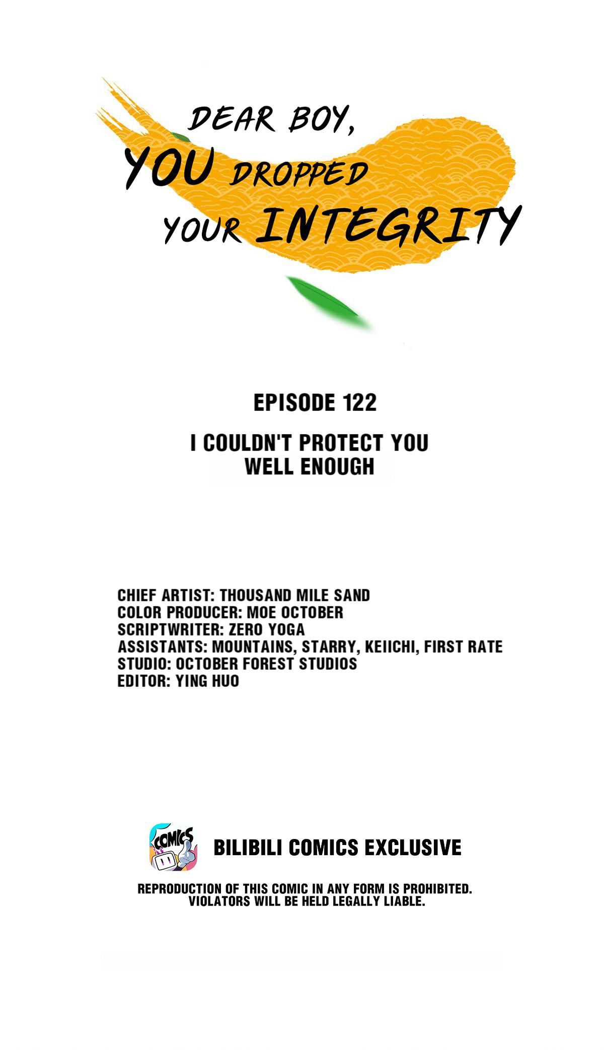 Dear Boy, You Dropped Your Integrity - Chapter 137: I Couldn't Protect You Well Enough