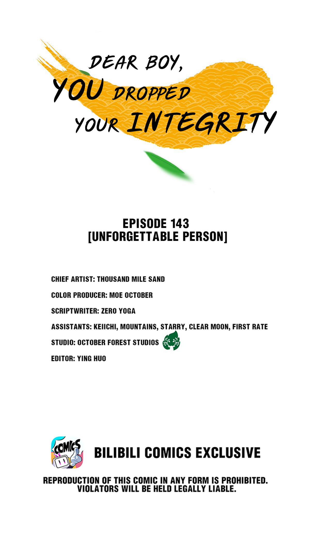 Dear Boy, You Dropped Your Integrity - Chapter 161: Unforgettable Person