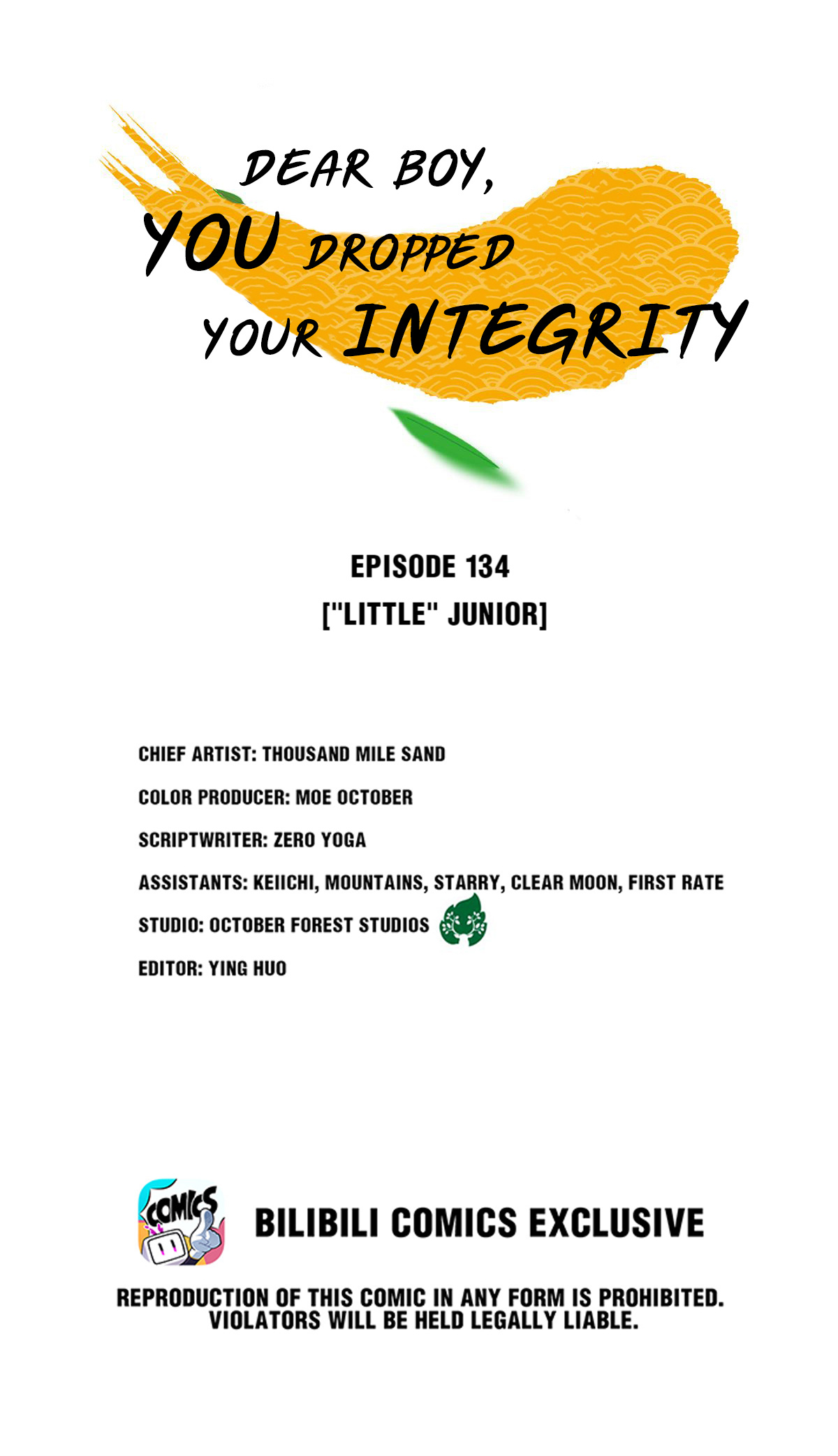 Dear Boy, You Dropped Your Integrity - Chapter 152: "Little" Junior