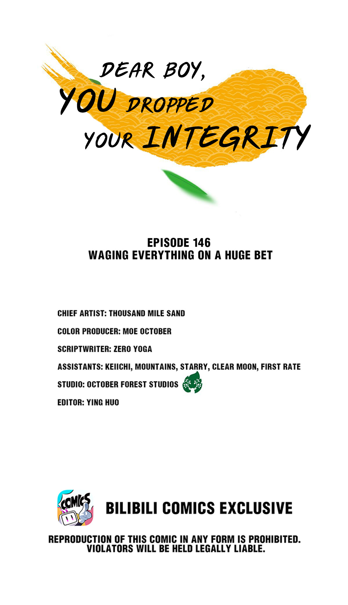 Dear Boy, You Dropped Your Integrity - Chapter 164: Waging Everything On A Huge Bet