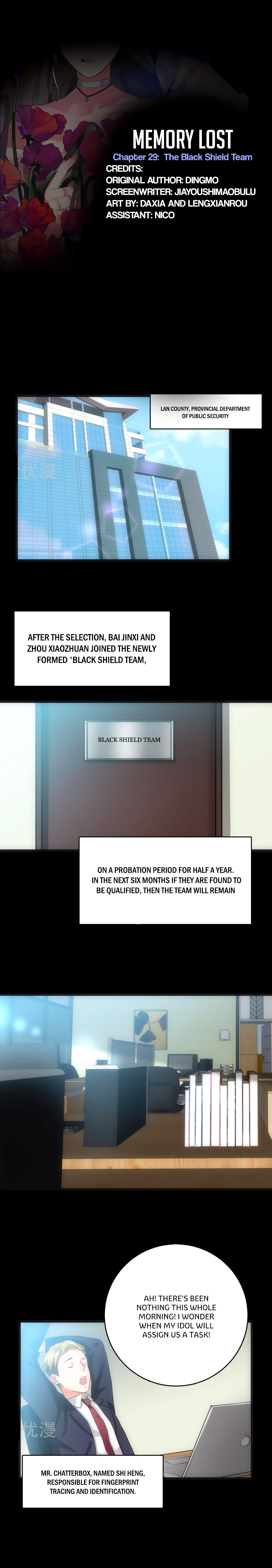 Memory Lost - Chapter 29: The Black Shield Team