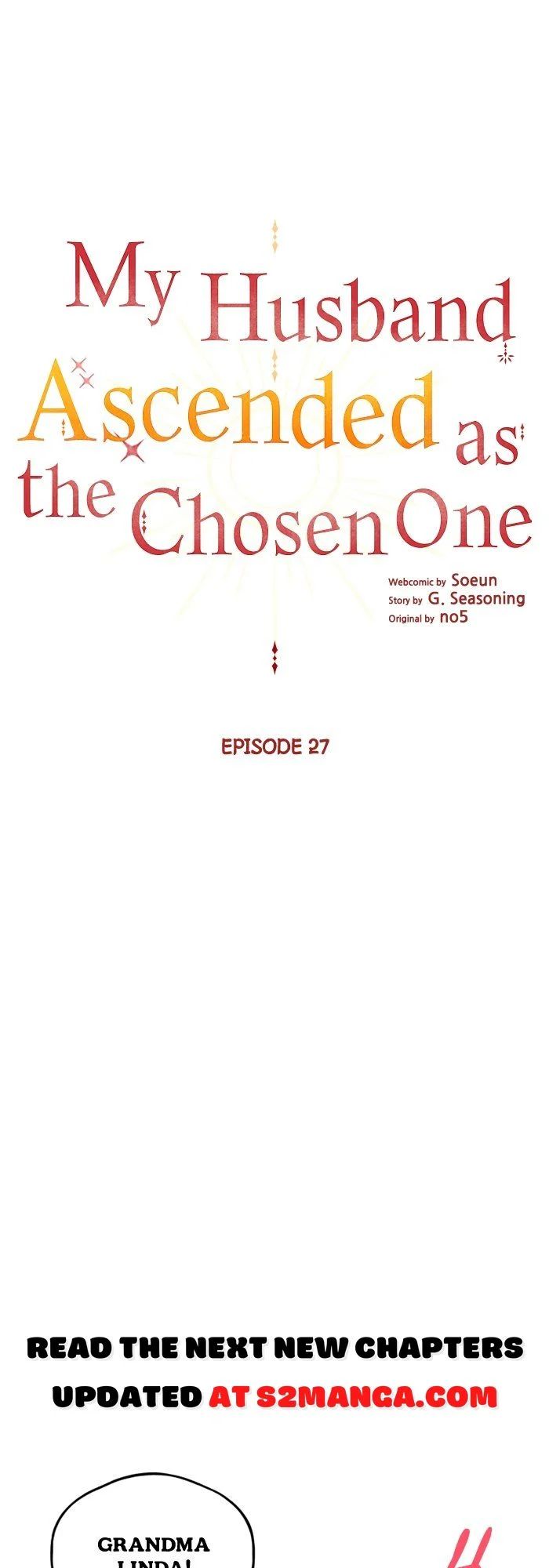 My Husband Ascended As The Chosen One - Chapter 27