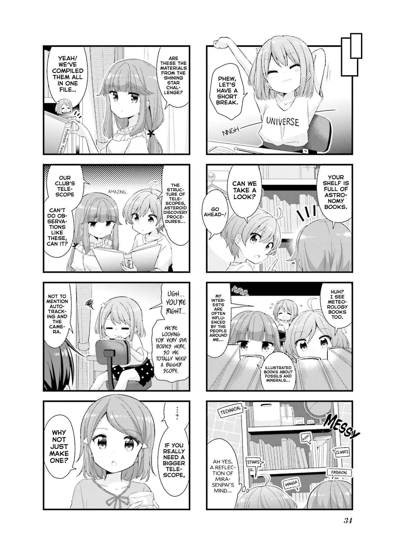 Koisuru Asteroid - Vol.4 Chapter 41: Homework Sleepover