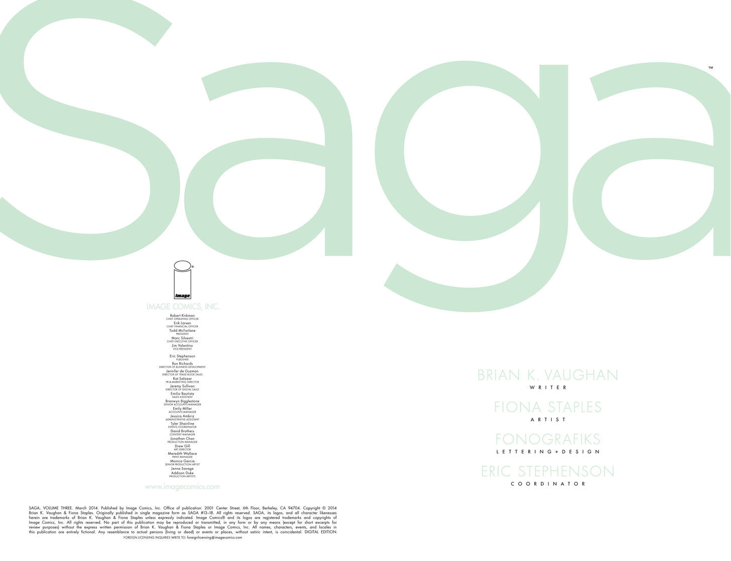 Saga - Vol.3 Chapter 13 : Chapter Thirteen