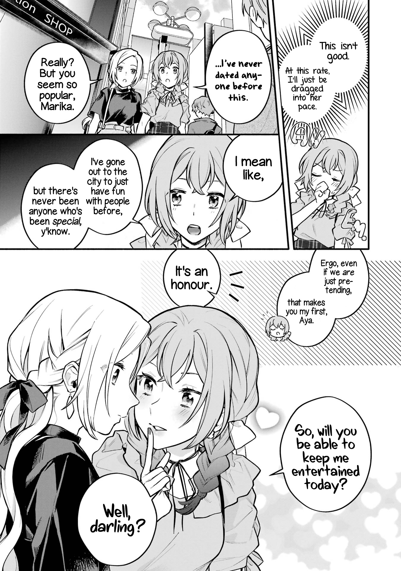 A Yuri Story About A Girl Who Insists "It's Impossible For Two Girls To Get Together" Completely Falling Within 100 Days - Vol.2 Chapter 7