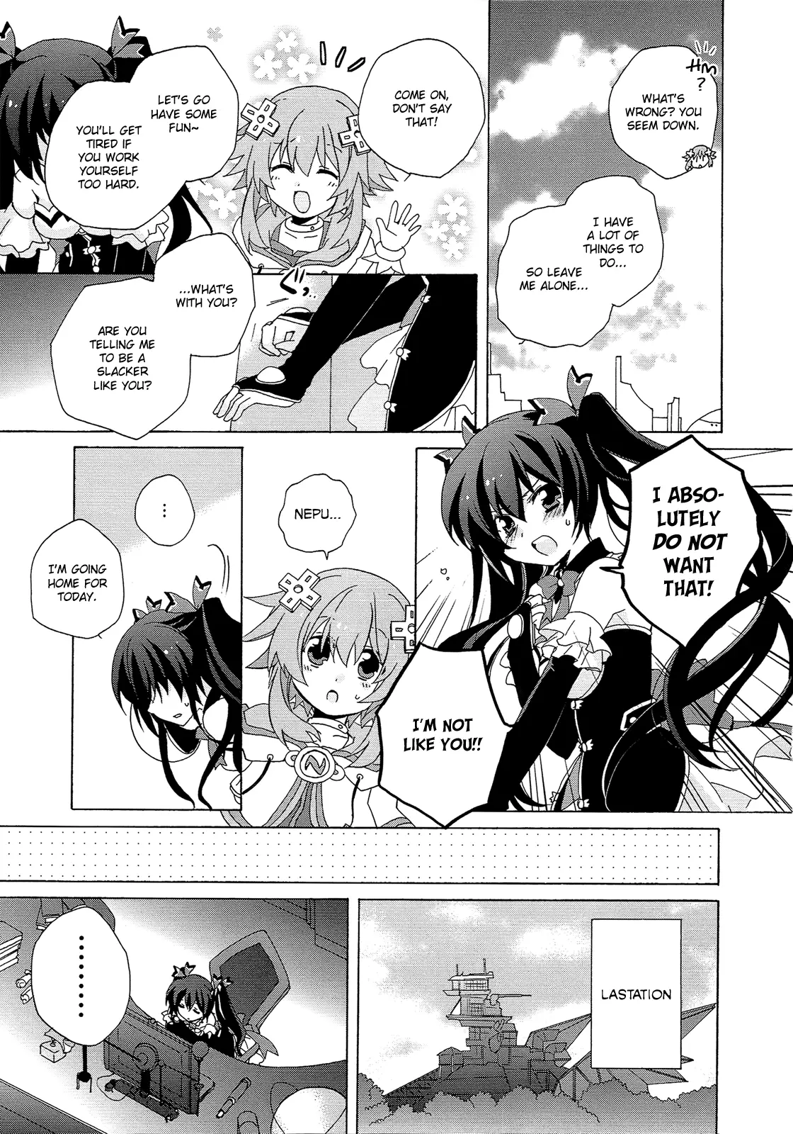 Hyperdimension Neptunia: The Animation - (Dna Comic Anthology) - Vol.1 Chapter 14: The Melancholy Of Noire