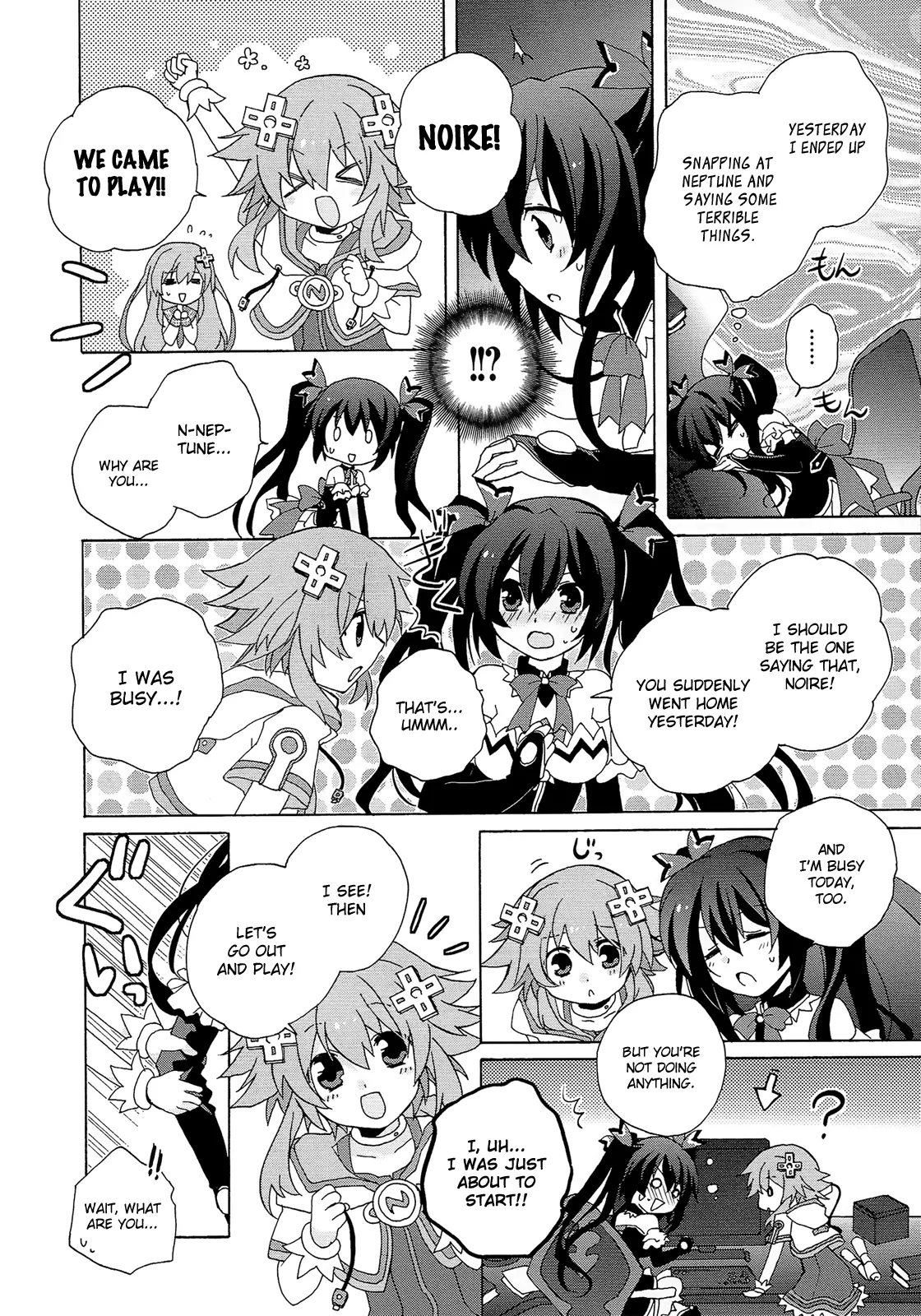 Hyperdimension Neptunia: The Animation - (Dna Comic Anthology) - Vol.1 Chapter 14: The Melancholy Of Noire