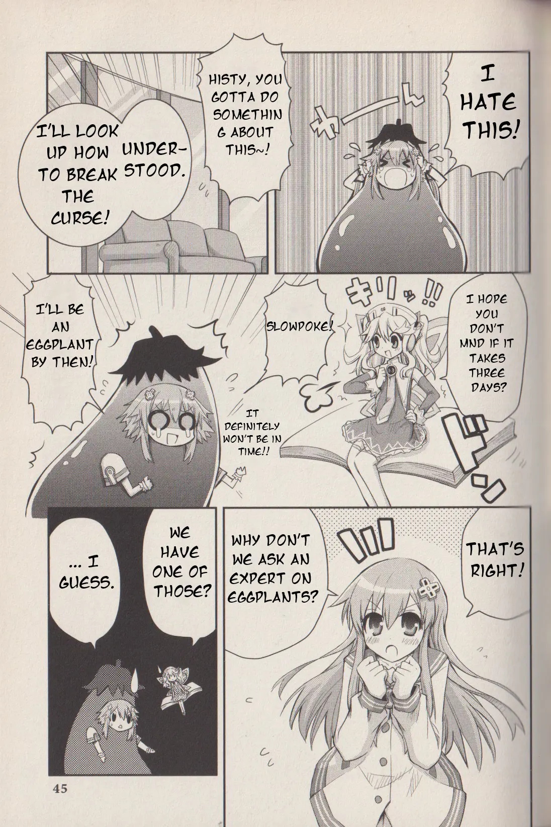 Hyperdimension Neptunia: The Animation - (Dna Comic Anthology) - Vol.1 Chapter 4: Eggplant Dimension Game?!