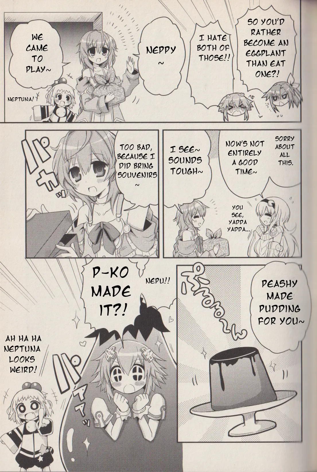 Hyperdimension Neptunia: The Animation - (Dna Comic Anthology) - Vol.1 Chapter 4: Eggplant Dimension Game?!