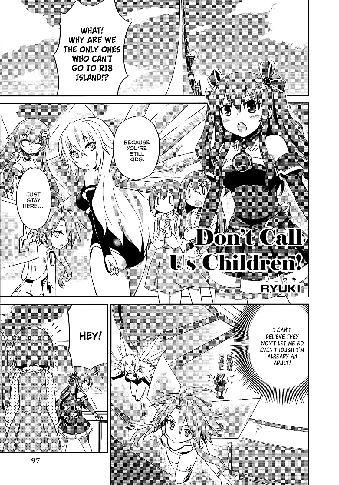 Hyperdimension Neptunia: The Animation - (Dna Comic Anthology) - Vol.1 Chapter 10: Don't Call Us Children!