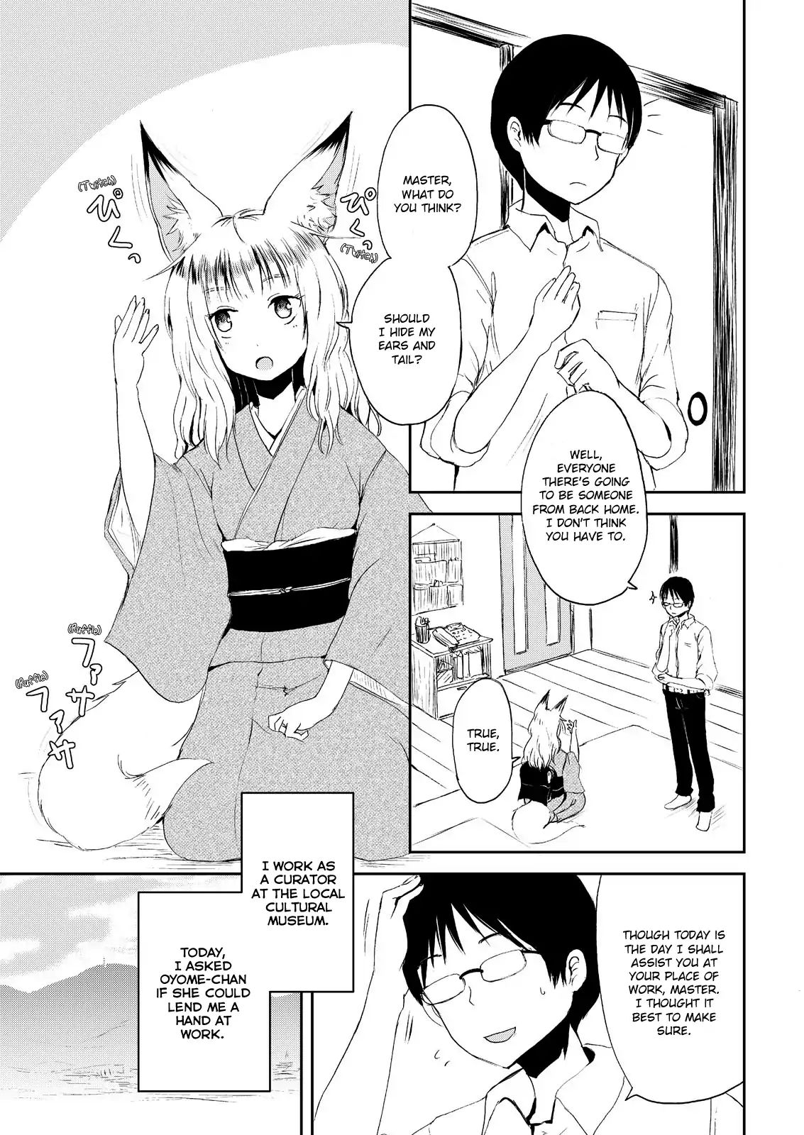 Kitsune No Oyome-Chan - Vol.1 Chapter 3: When I Called My Kitsune Wife To Work