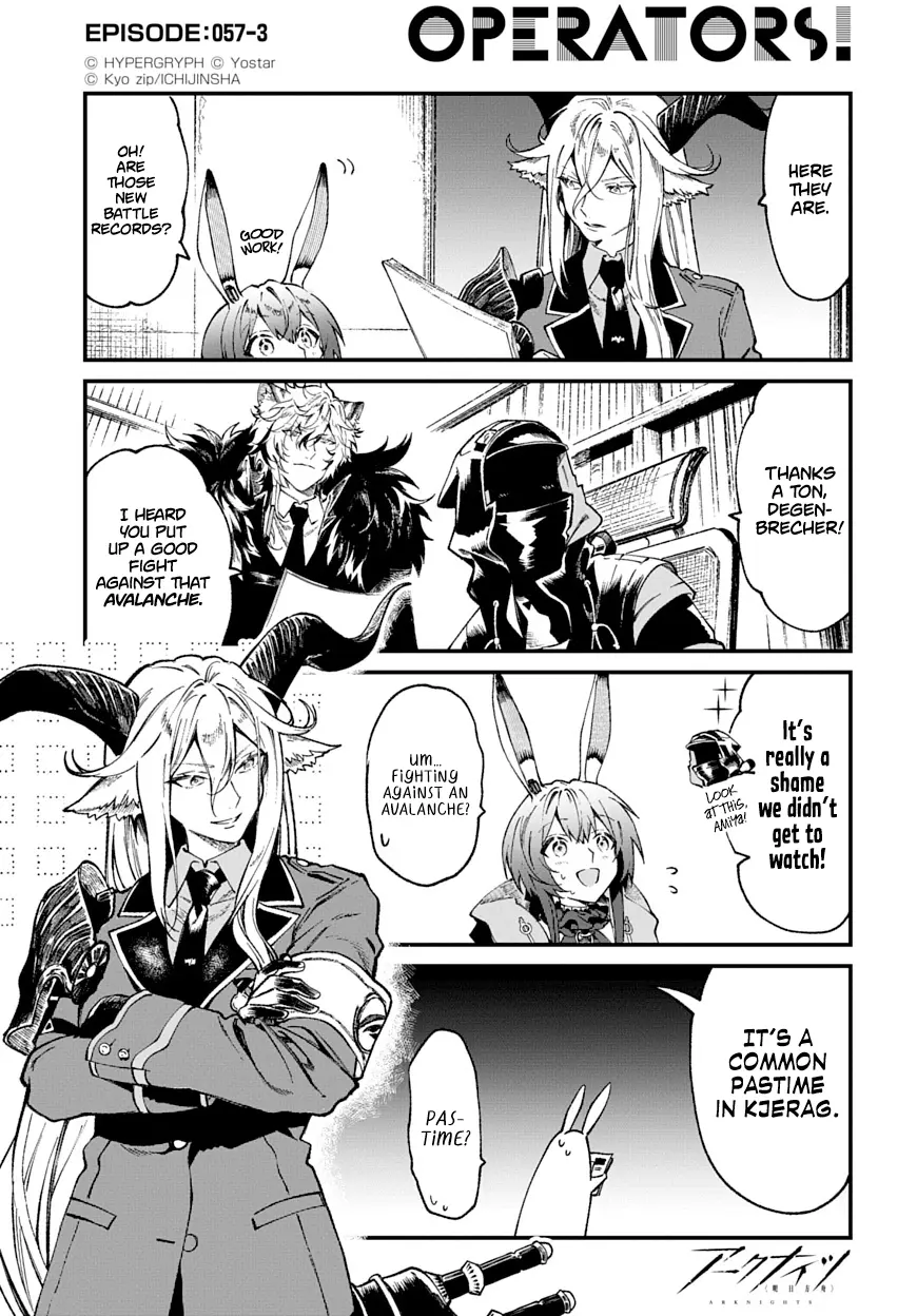 Arknights: Operators! - Chapter 57: Degenbrecher