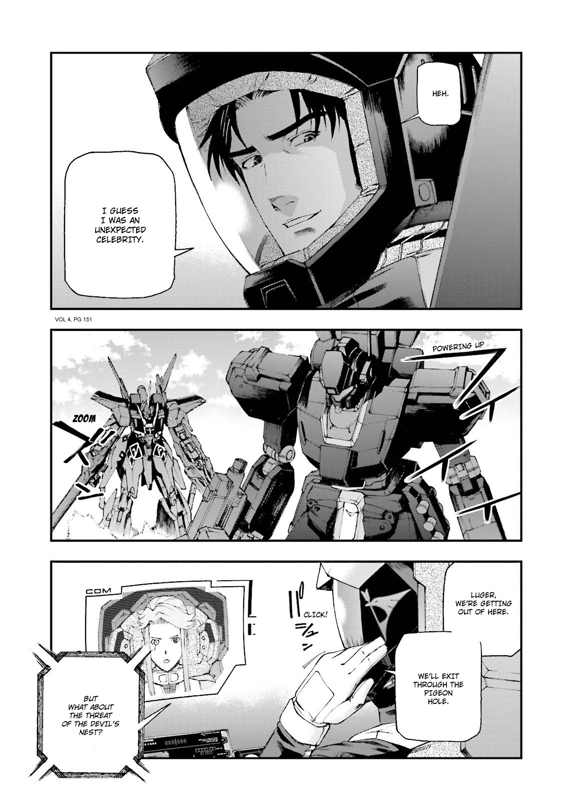 Kidou Senshi Gundam U.c. 0094 - Across The Sky - Vol.4 Chapter 15: Something That Soars, Something That Crawls.