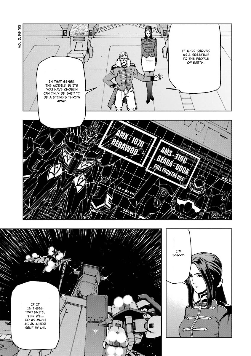 Kidou Senshi Gundam U.c. 0094 - Across The Sky - Vol.2 Chapter 8.1: The Sound Of Rubbing Sleeves