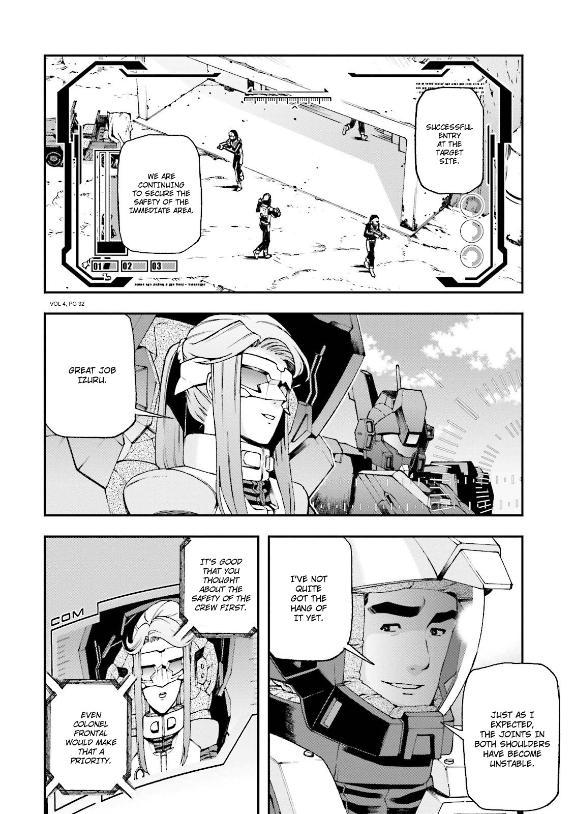 Kidou Senshi Gundam U.c. 0094 - Across The Sky - Vol.4 Chapter 13: Blue Flames Intertwine