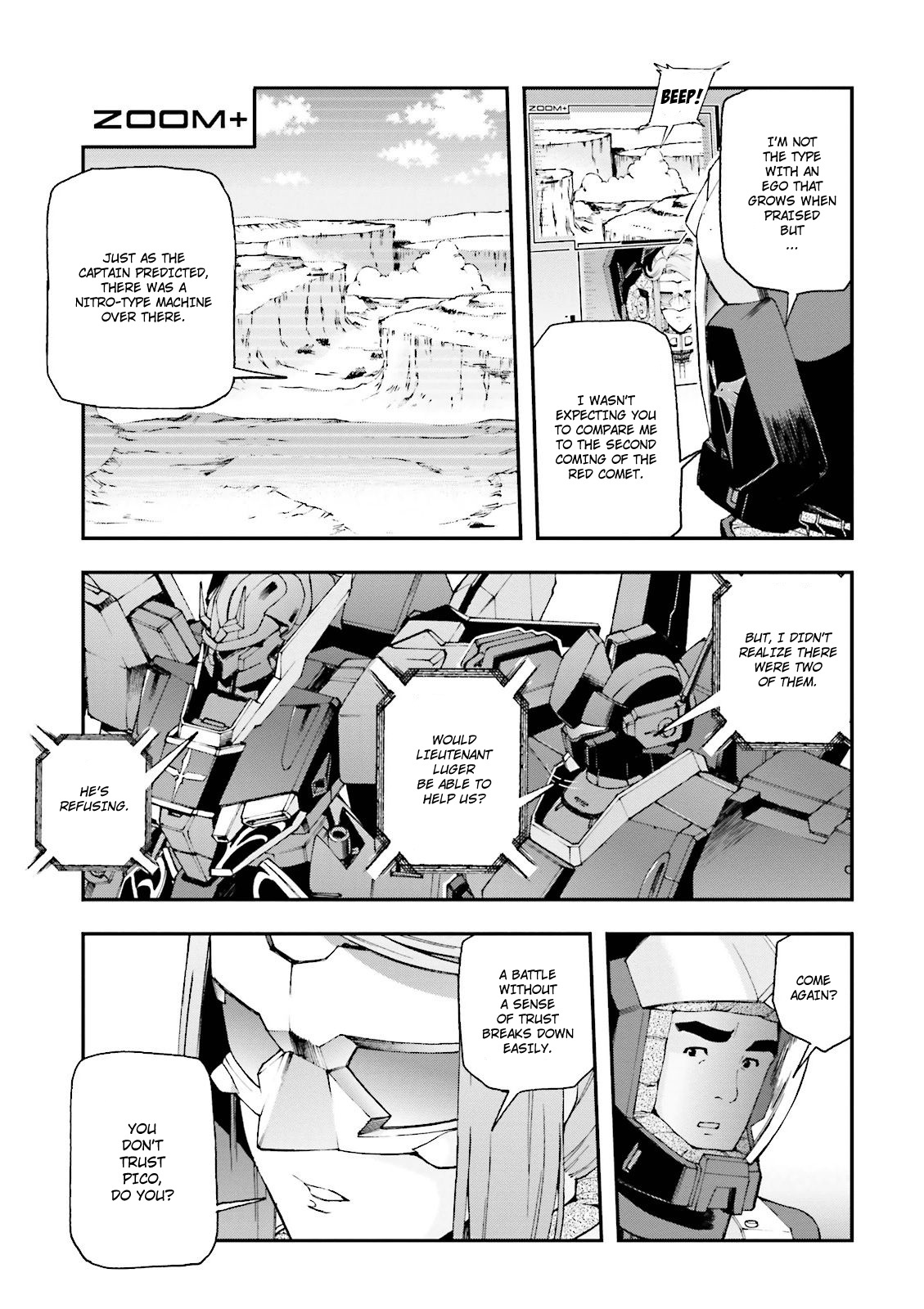 Kidou Senshi Gundam U.c. 0094 - Across The Sky - Vol.4 Chapter 13: Blue Flames Intertwine