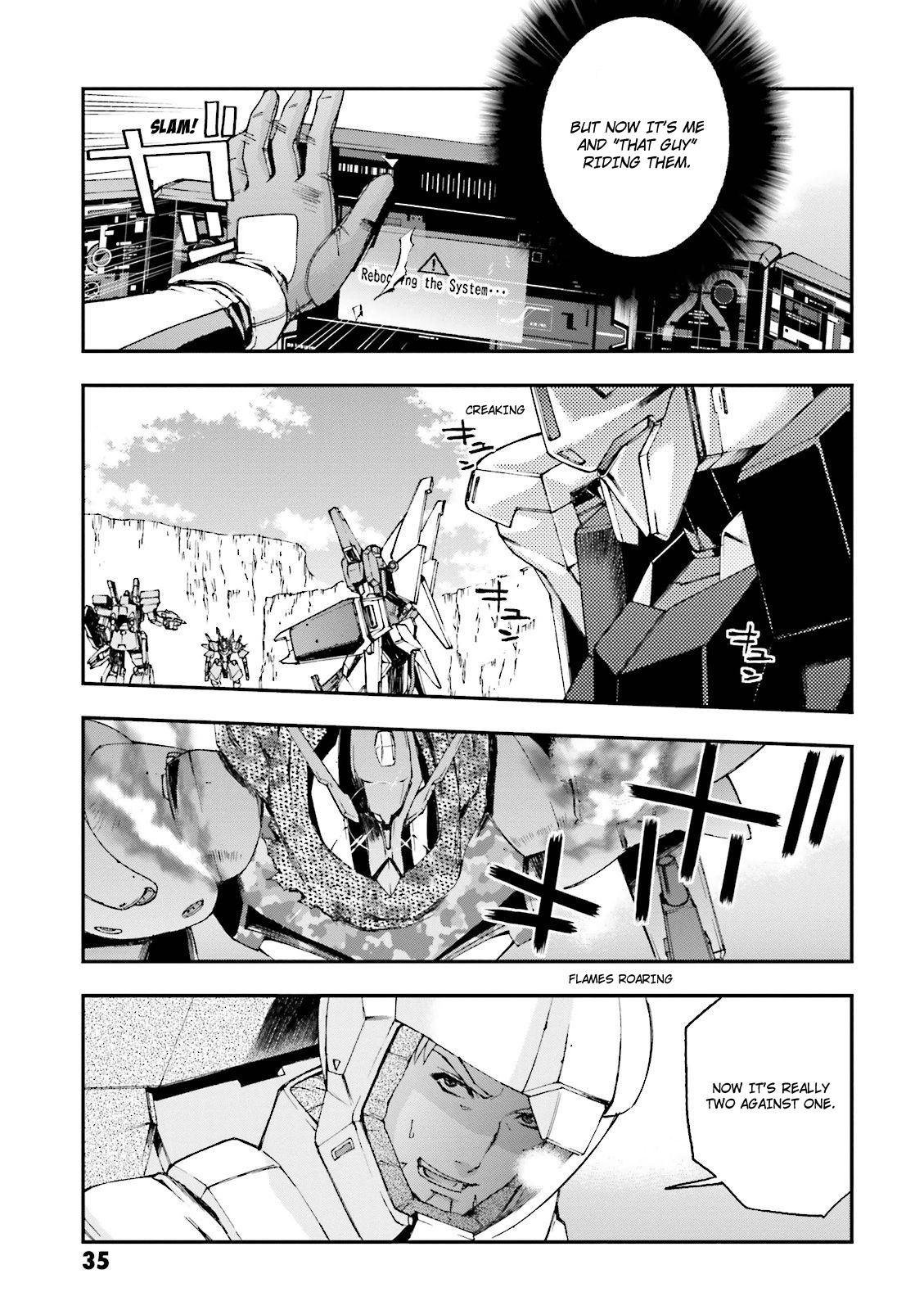 Kidou Senshi Gundam U.c. 0094 - Across The Sky - Vol.4 Chapter 13: Blue Flames Intertwine