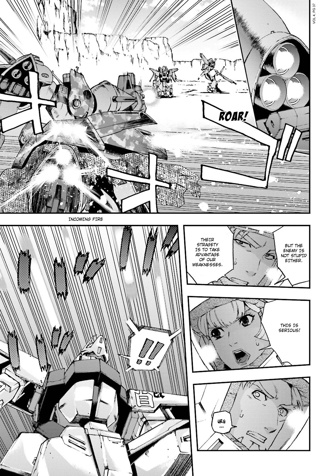 Kidou Senshi Gundam U.c. 0094 - Across The Sky - Vol.4 Chapter 13: Blue Flames Intertwine