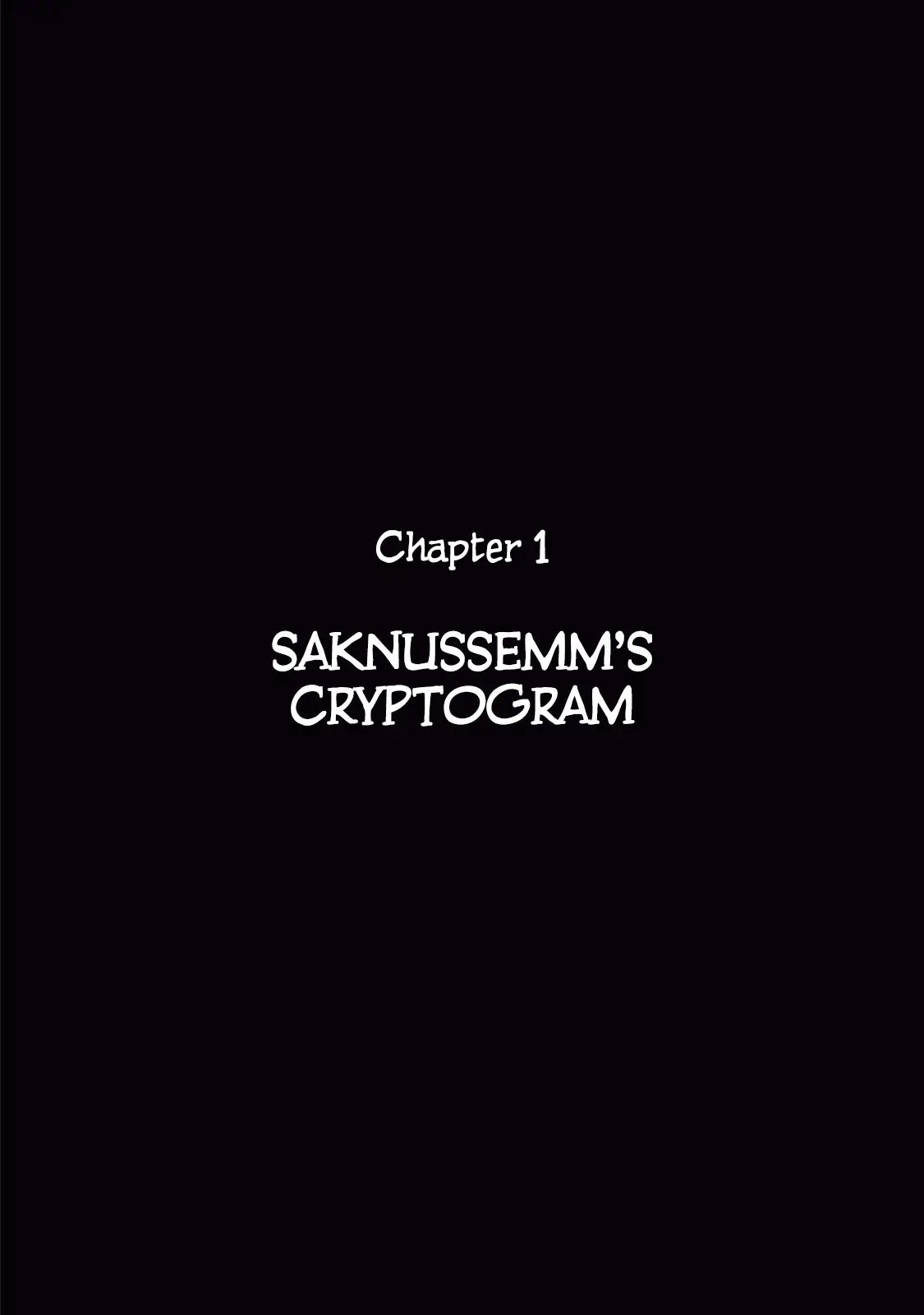 Journey To The Center Of The Earth - Vol.1 Chapter 1: Saknussemm's Cryptogram