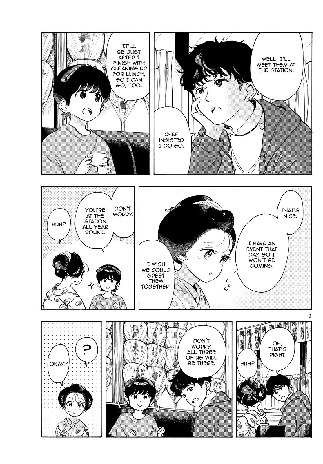 Maiko-San Chi No Makanai-San - Vol.28 Chapter 299: Greeting Them Together, All Three Of Us