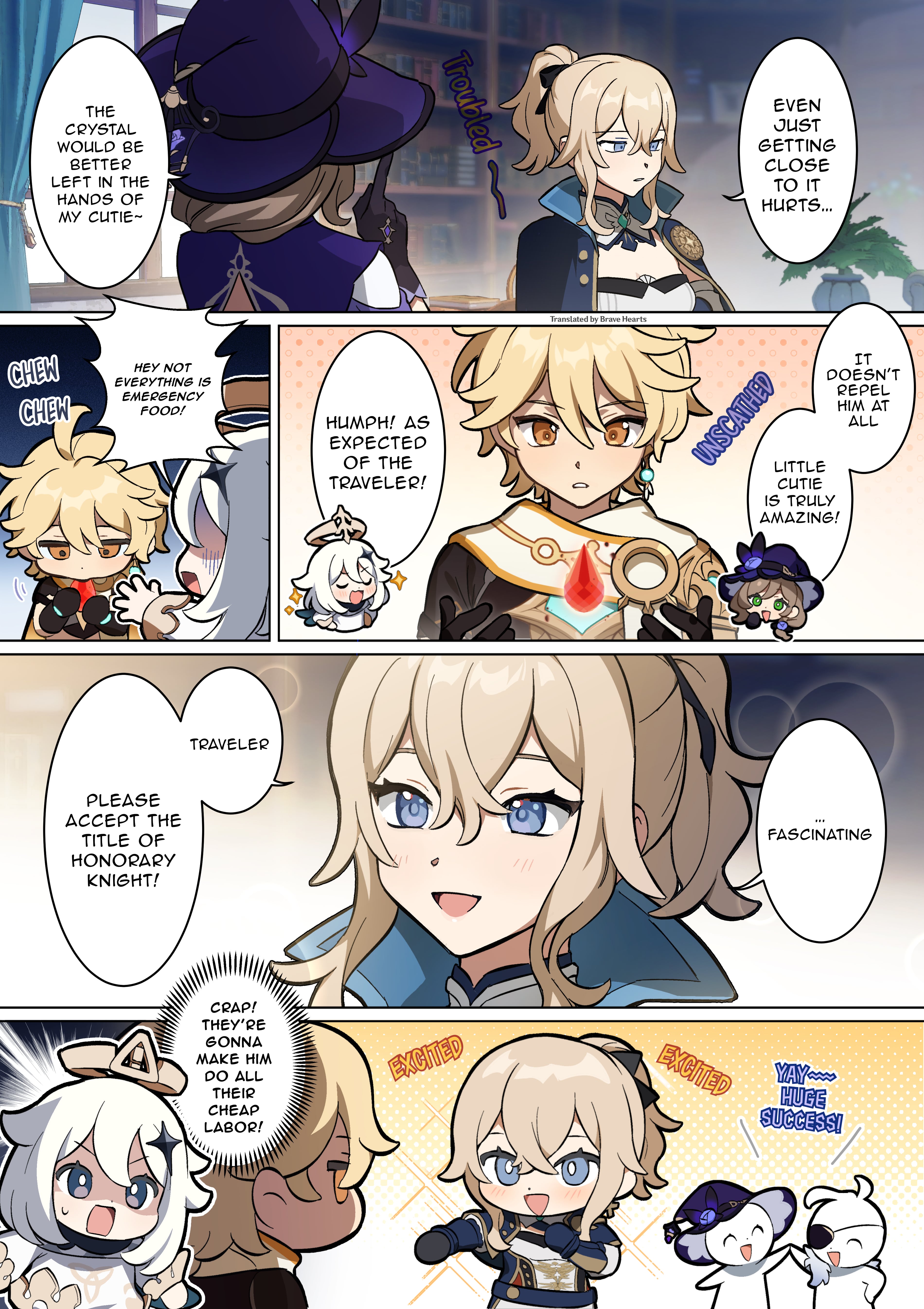 Genshin Impact 4-Koma - Chapter 16: Become An Honorary Knight