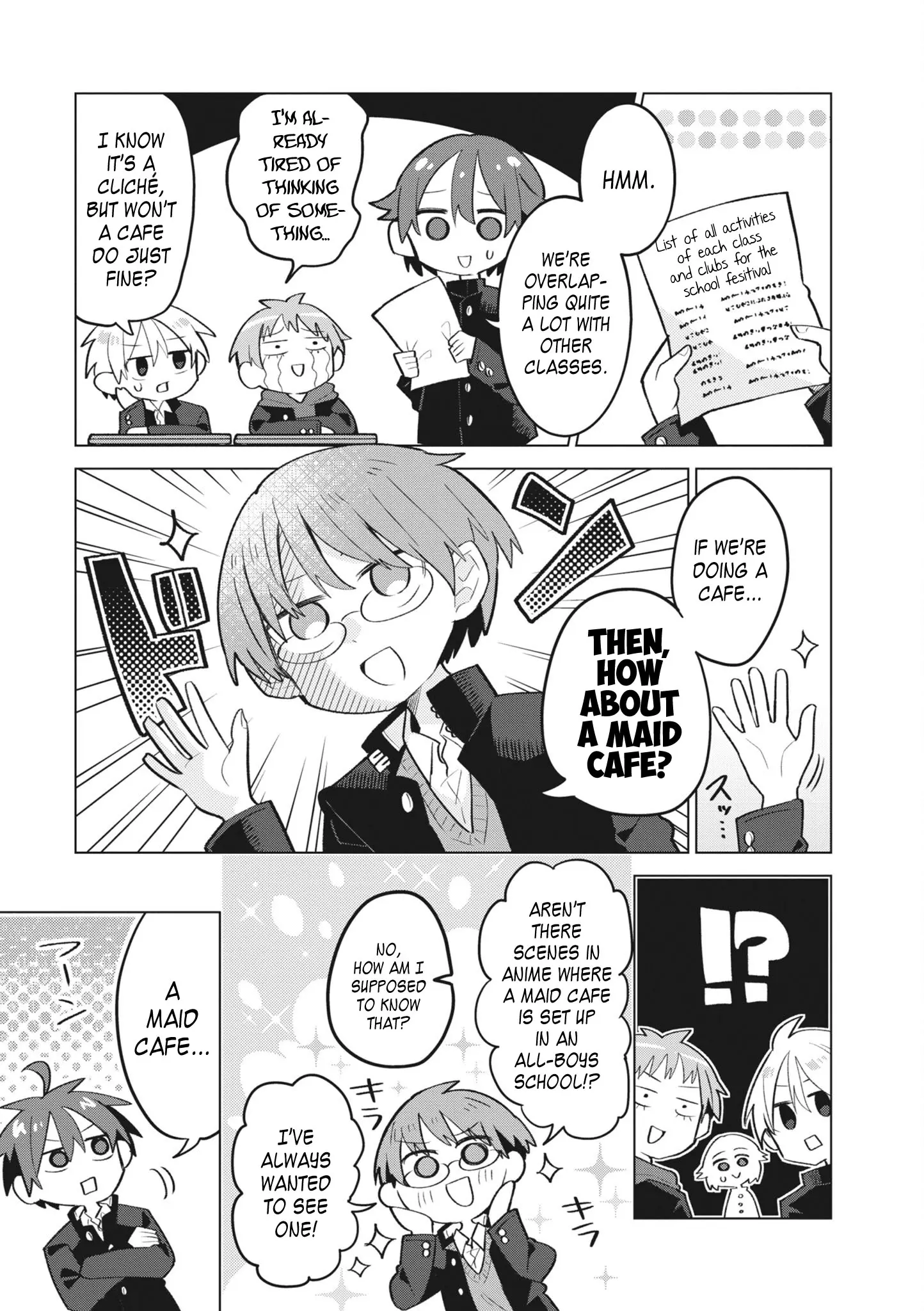 Puberty, An All Boys School!? And Nakano-Kun - Vol.2 Chapter 13: Welcome Back School Festival