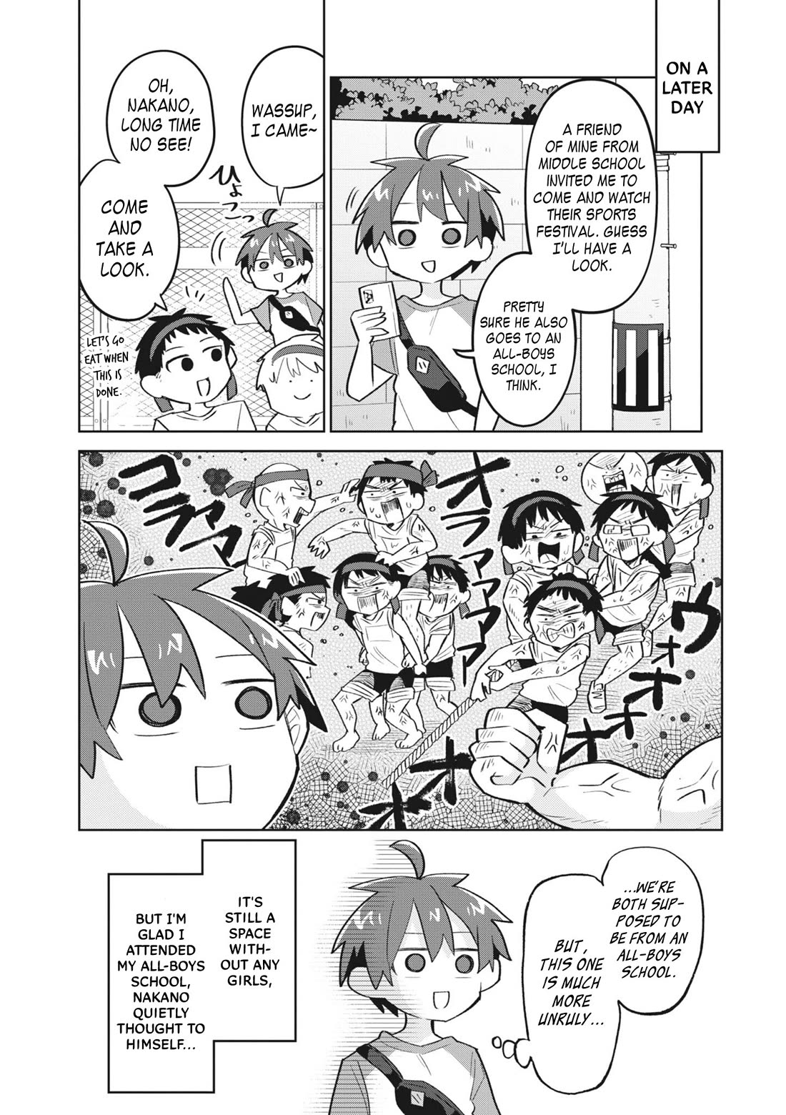 Puberty, An All Boys School!? And Nakano-Kun - Chapter 12: Let's Go! The Sports Festival