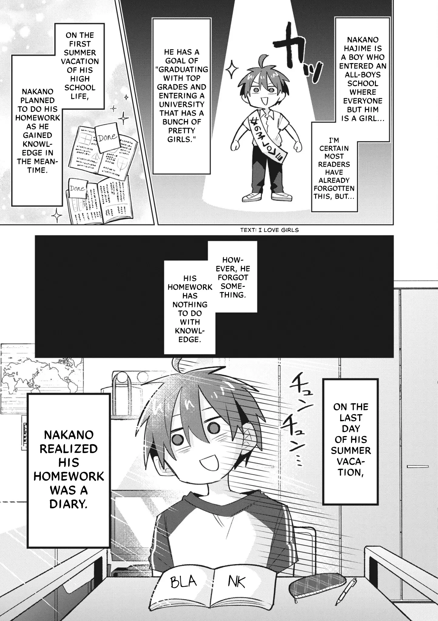 Puberty, An All Boys School!? And Nakano-Kun - Vol.2 Chapter 11: What Do To!? The End Of Summer