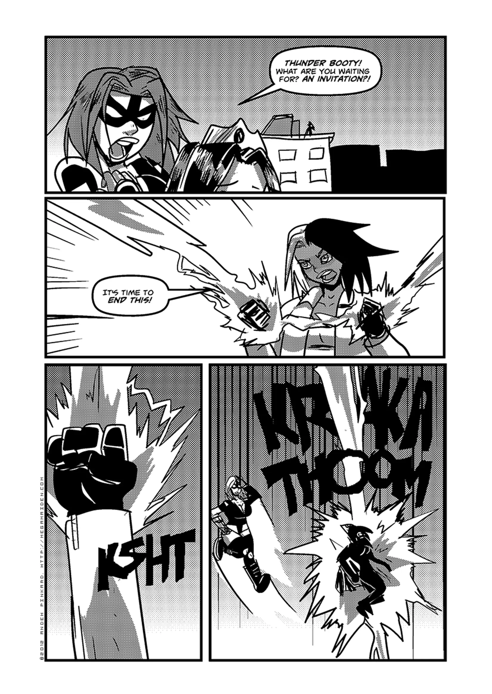 Mega Maiden - Vol.1 Chapter 4: Thunder Booty Strikes!