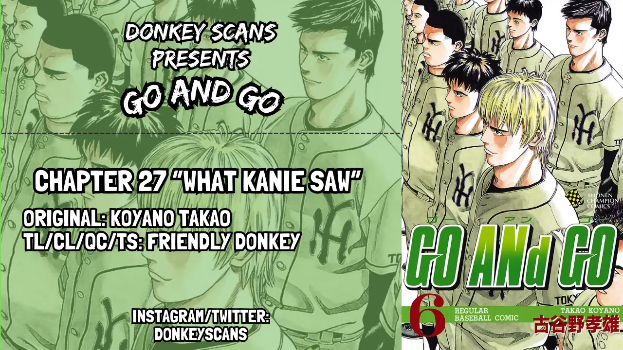 Go And Go - Vol.6 Chapter 27: What Kanie Saw!