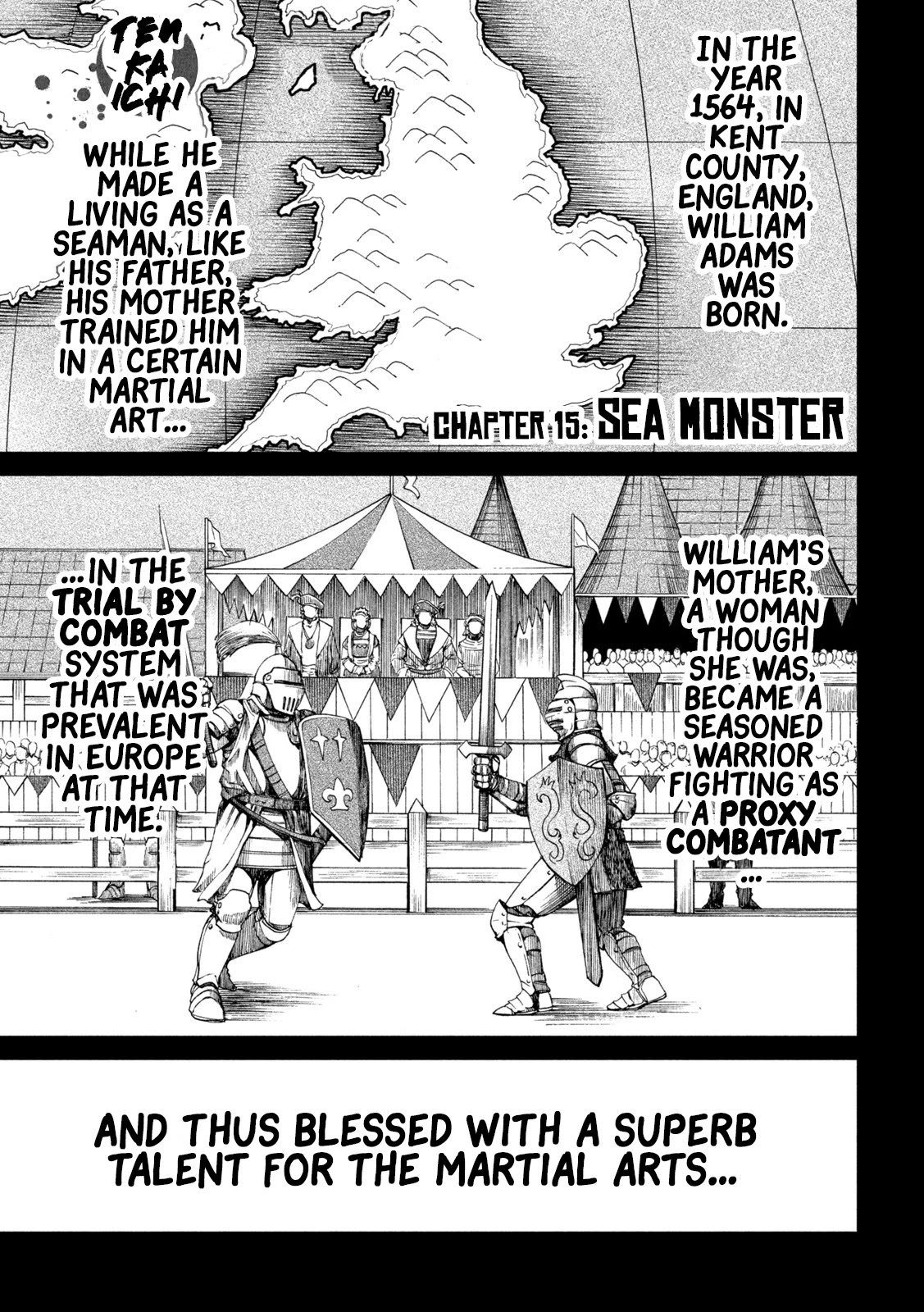 Tenkaichi - Nihon Saikyou Bugeisha Ketteisen - Chapter 15: Sea Monster