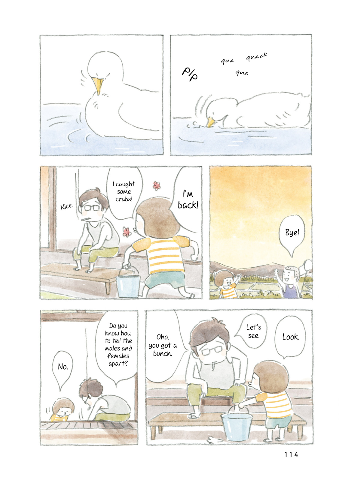 Little Ken And A Cat. Sometimes A Duck - Vol.1 Chapter 13: The Crabs And The Duck